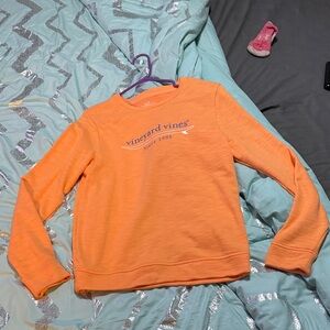 Vineyard Vines Women's Crewneck Sweatshirt in Bright Orange